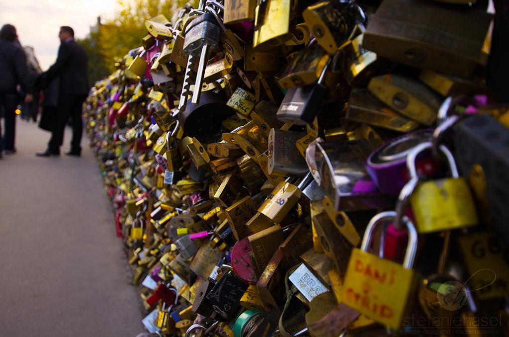 Liebesbrücke beim Notre Dame